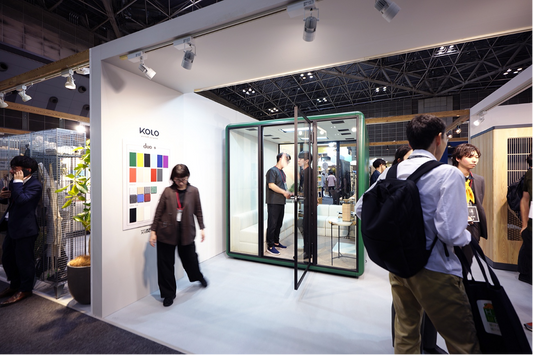 ORGATEC TOKYO 2024: We exhibited acoustic equipment at the Seki Furniture booth.