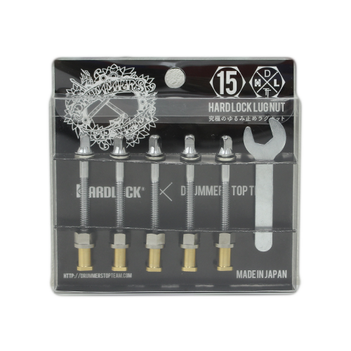 HARDLOCK-LUGNUT 15mm, Preventing snare drums from loosening