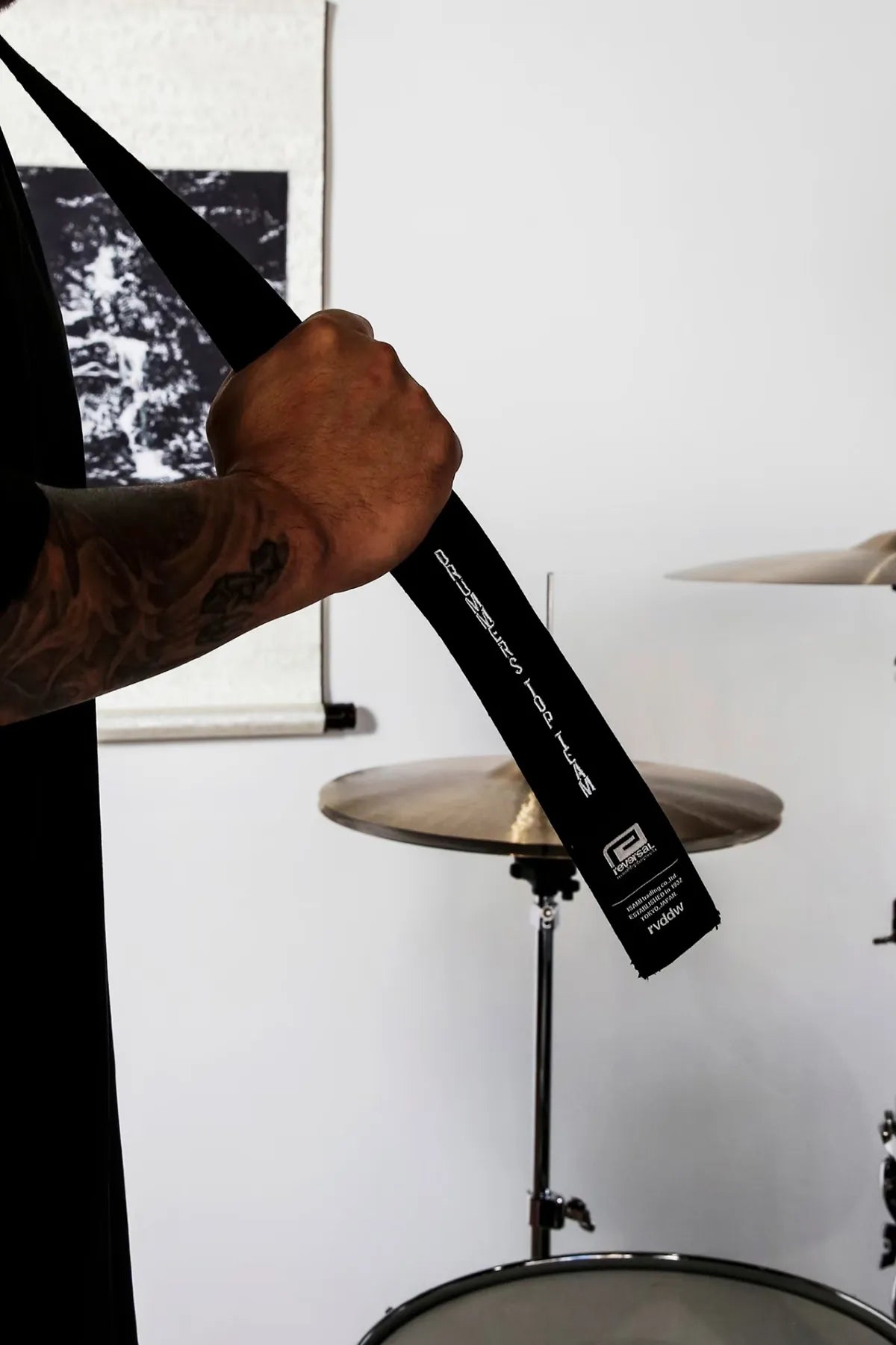Drum Stick Case with Portable Black Belt.