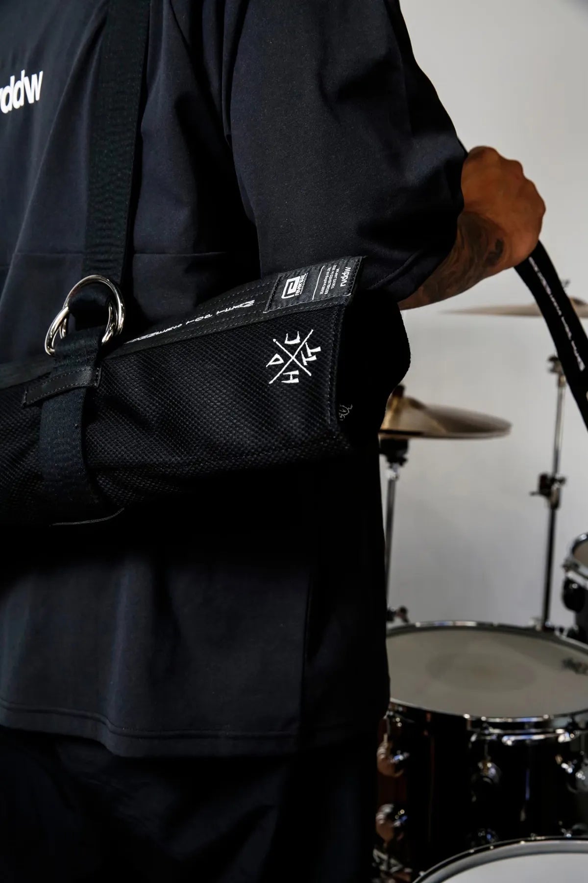 Drum Stick Case with Portable Black Belt.