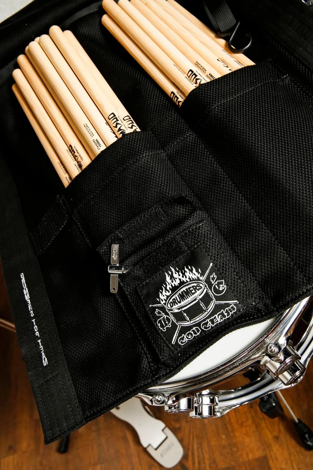 Drum Stick Case with Portable Black Belt.