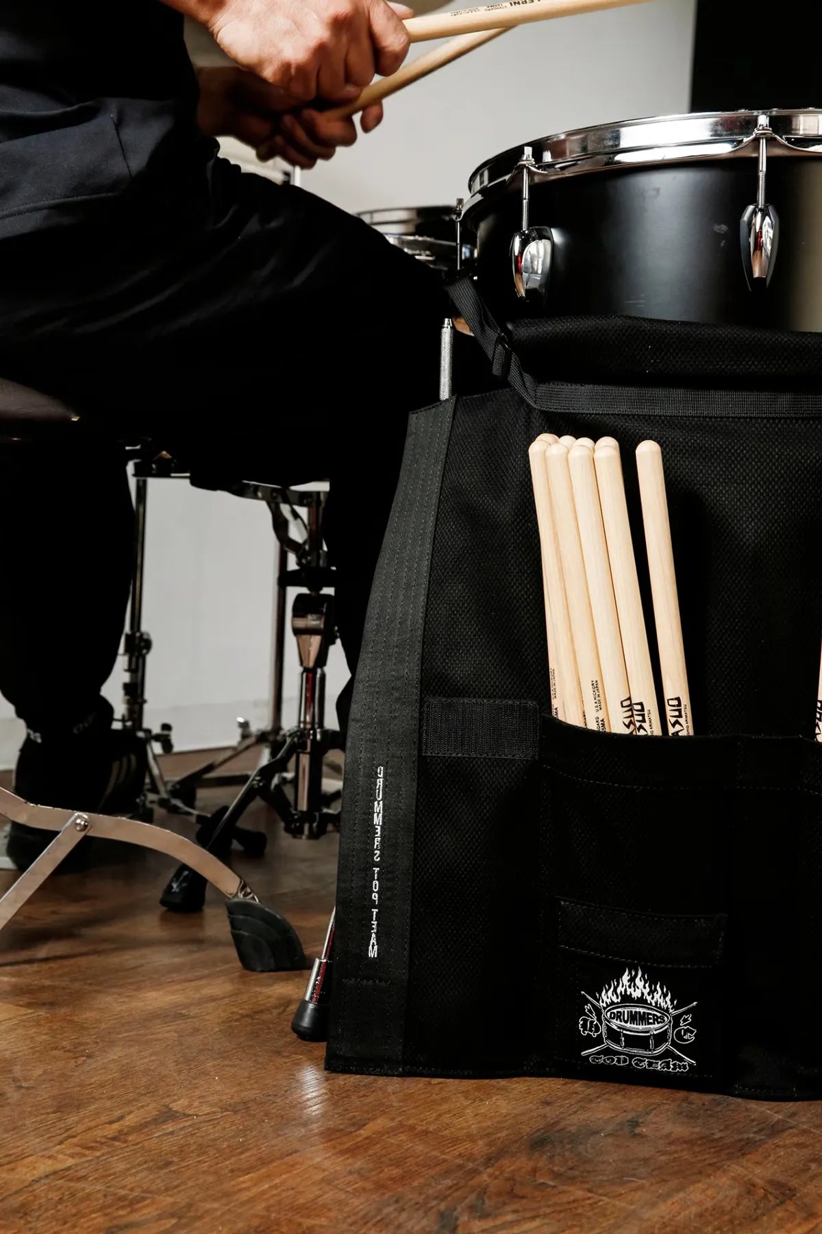 Drum Stick Case with Portable Black Belt.