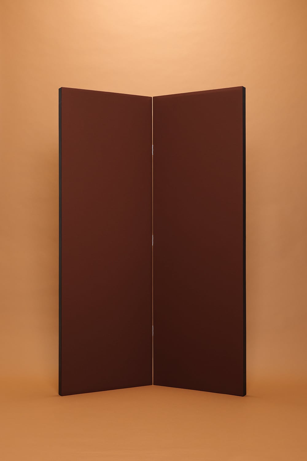 Foldable Acoustic Panels TWOFOLD. Brown.