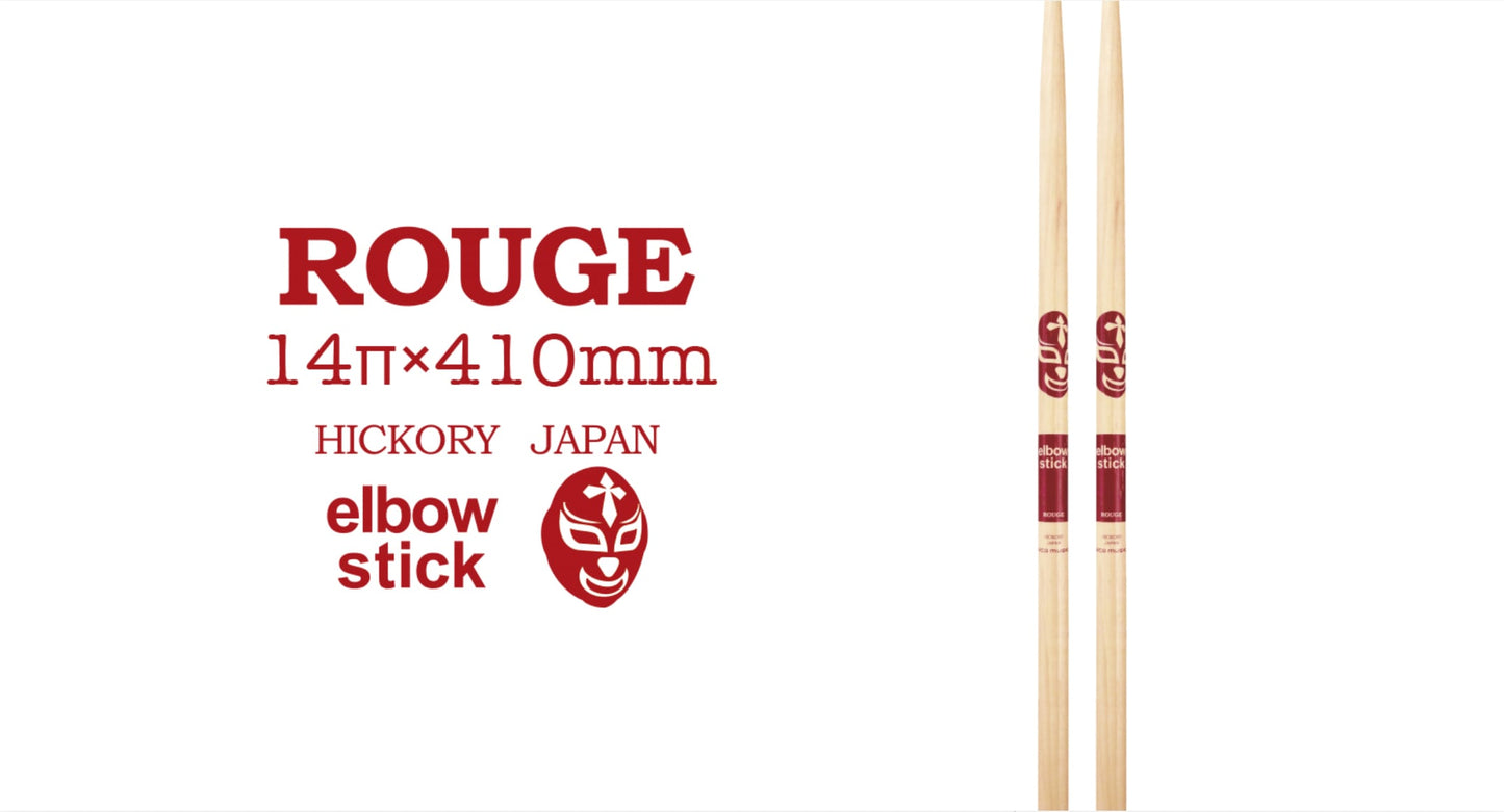 elbow stick ROUGE drum sticks.