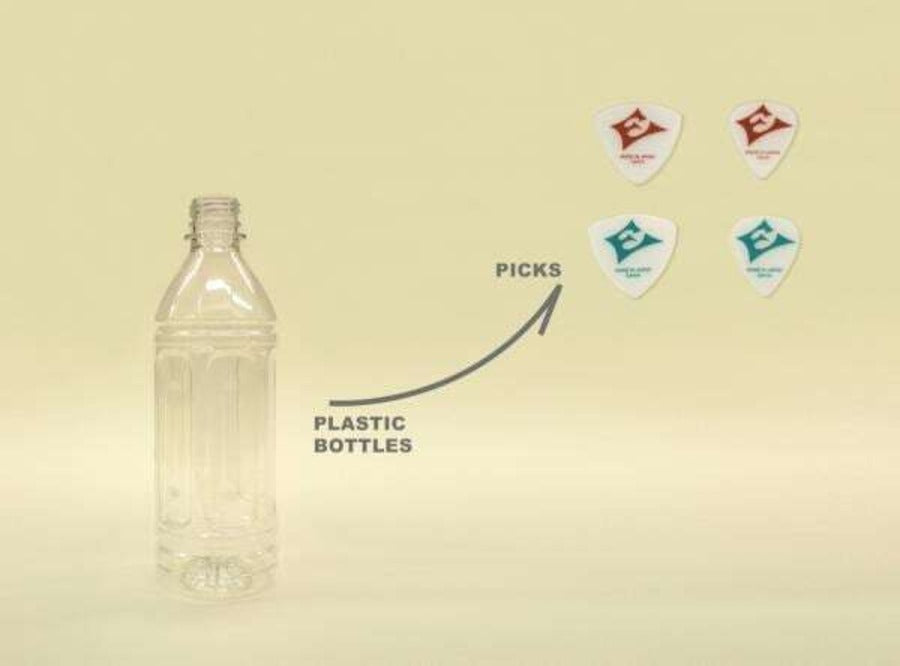 Eco pick. Eco friendly guitar picks made of 100% PET bottles. Boost clear tone and exceptional durability.