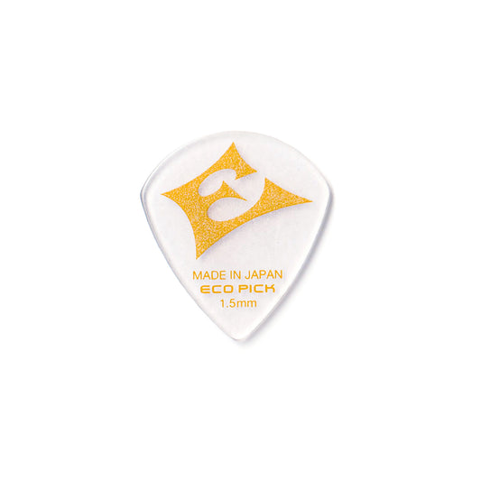 JAZZ Guitar Picks 1.5mm. Eco pick. Eco friendly guitar picks made of 100% PET bottles. Boost clear tone and exceptional durability.